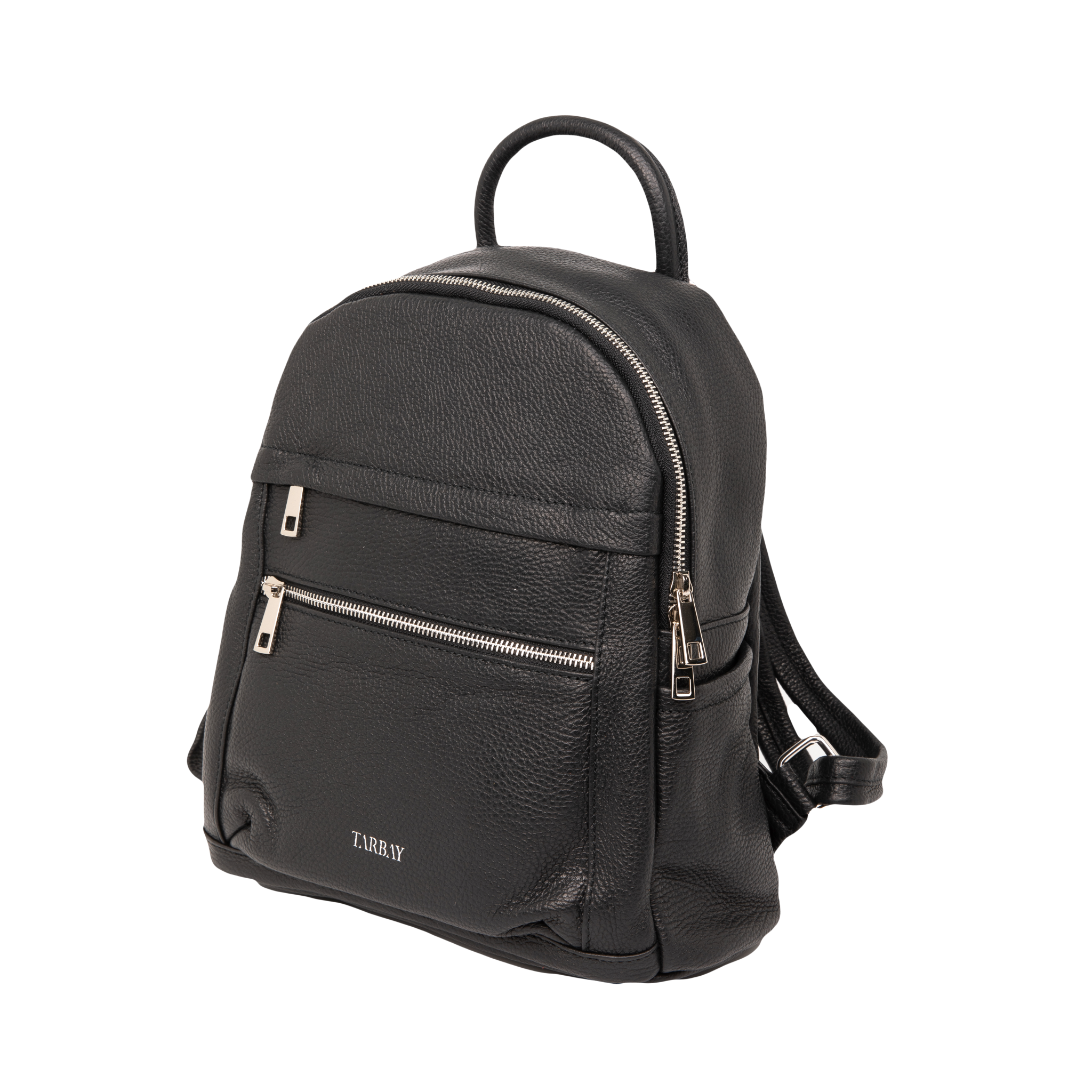 L.Credi, Bags, All Leather Backpack In Black In Good Condition