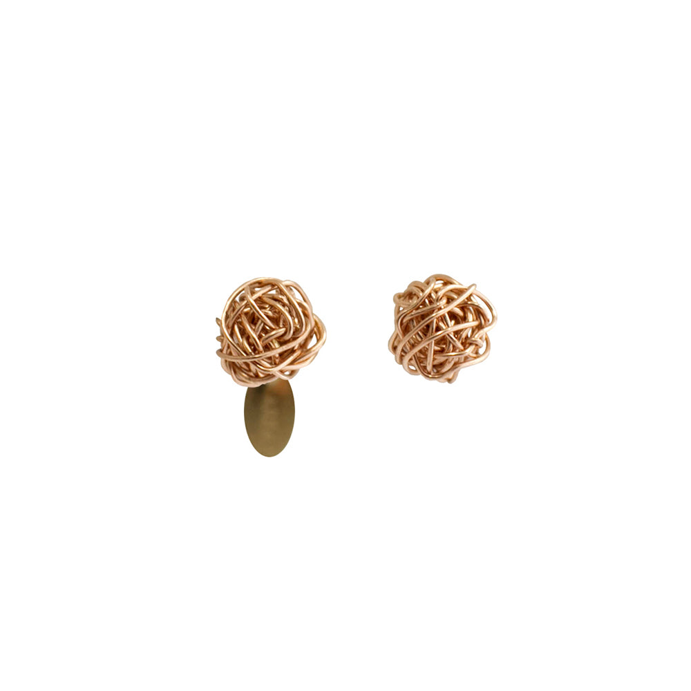 Clementina Stud Earrings #1 (6mm) Earrings TARBAY Rose Gold  