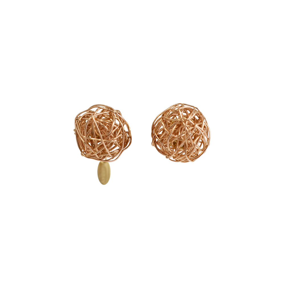 Clementina Stud Earrings #1 (12mm) Earrings TARBAY Rose Gold  