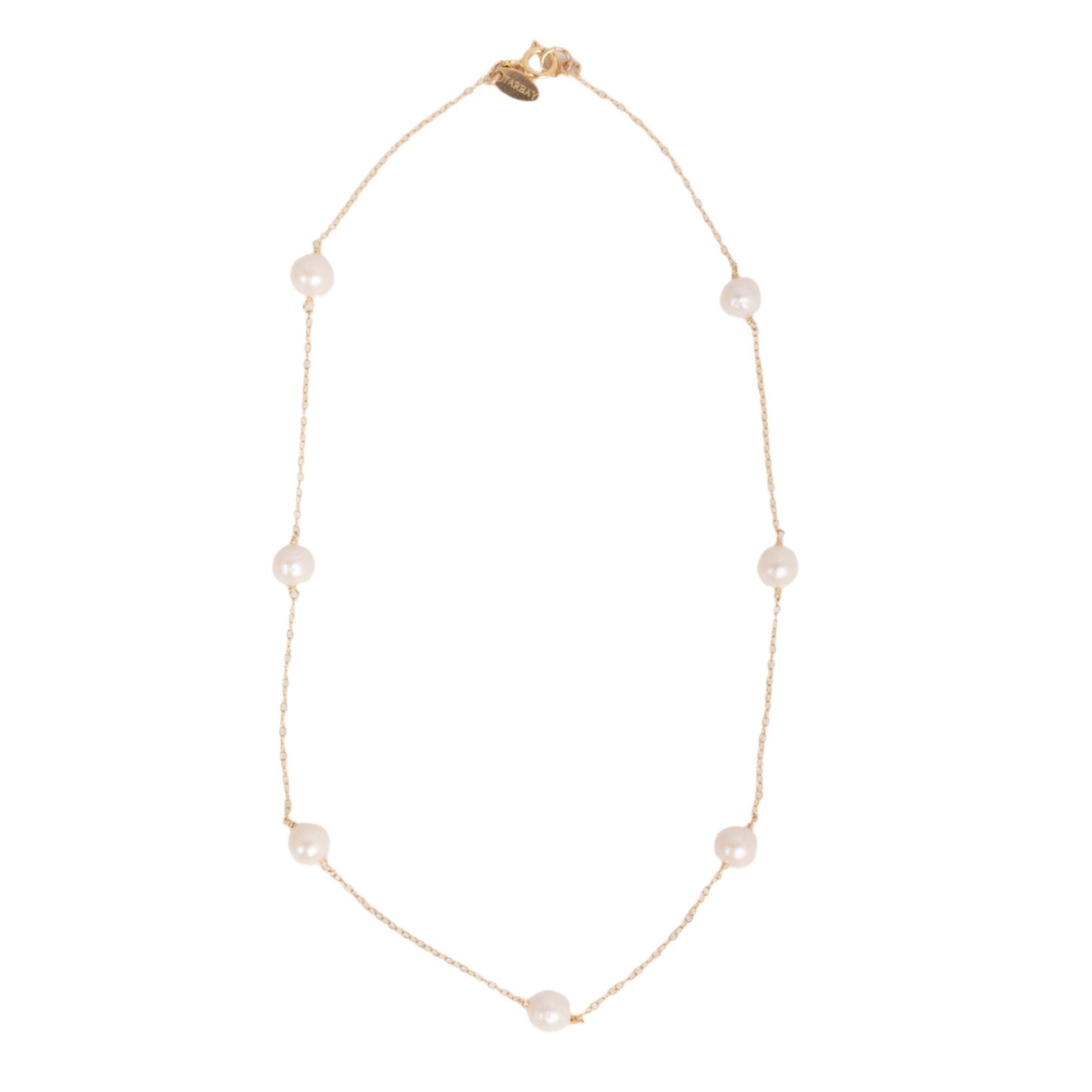 Seven Pearls Chain Necklace (8mm) Necklaces TARBAY