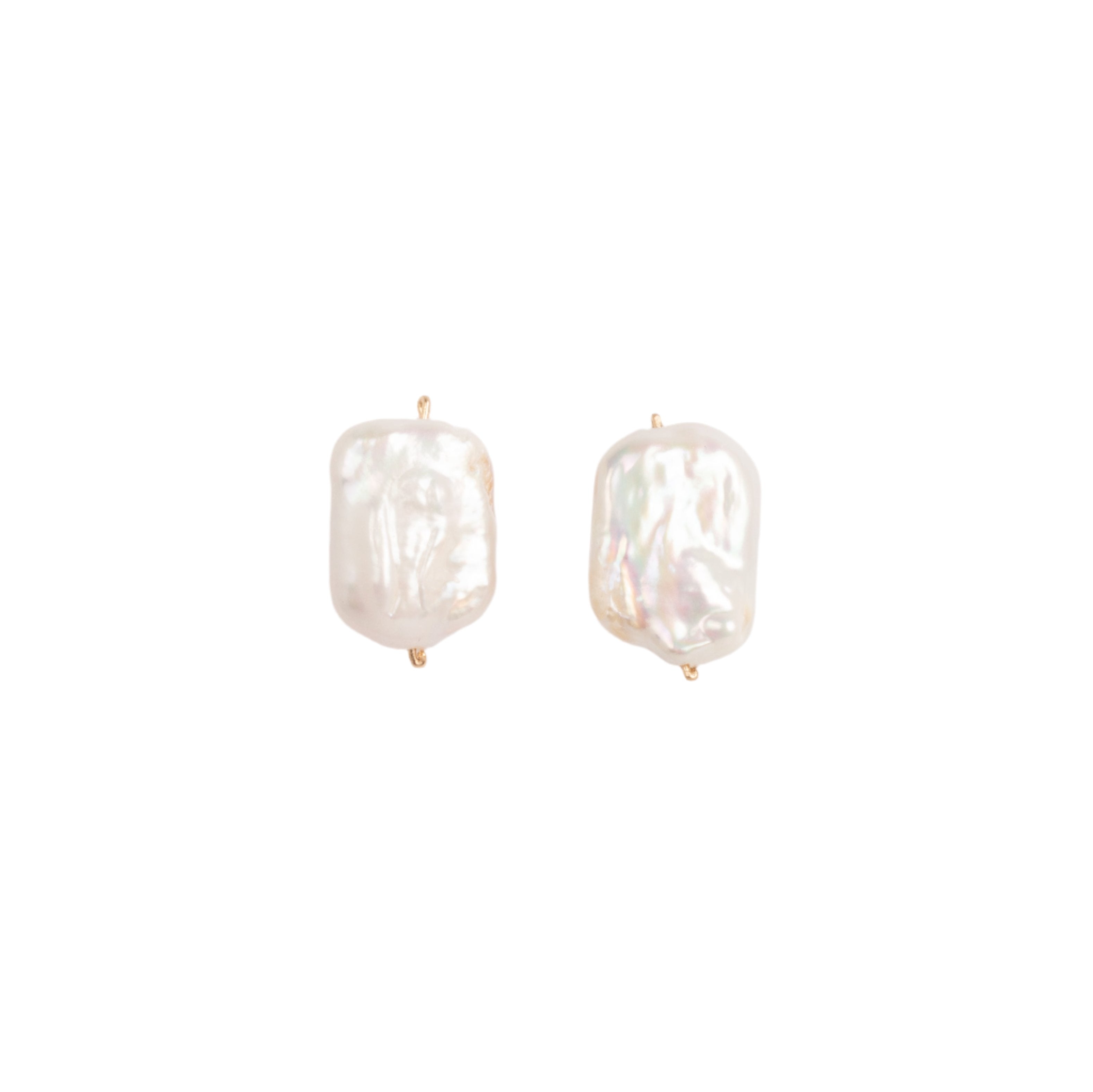 Keshi Earrings #9 (20mm) - White Pearl Maiara TARBAY   