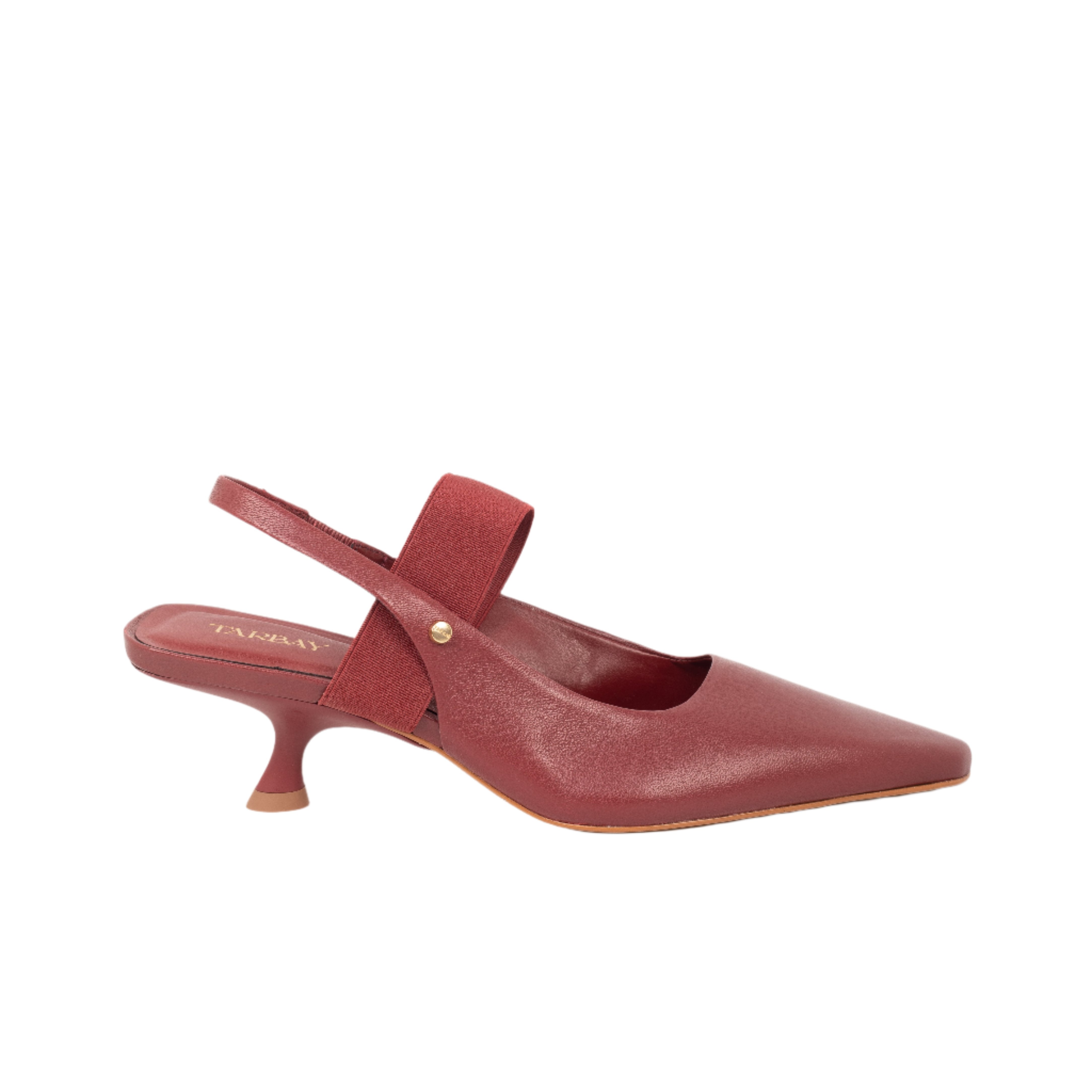 Astrid Sling-Back Pumps - Burgundy Heels TARBAY