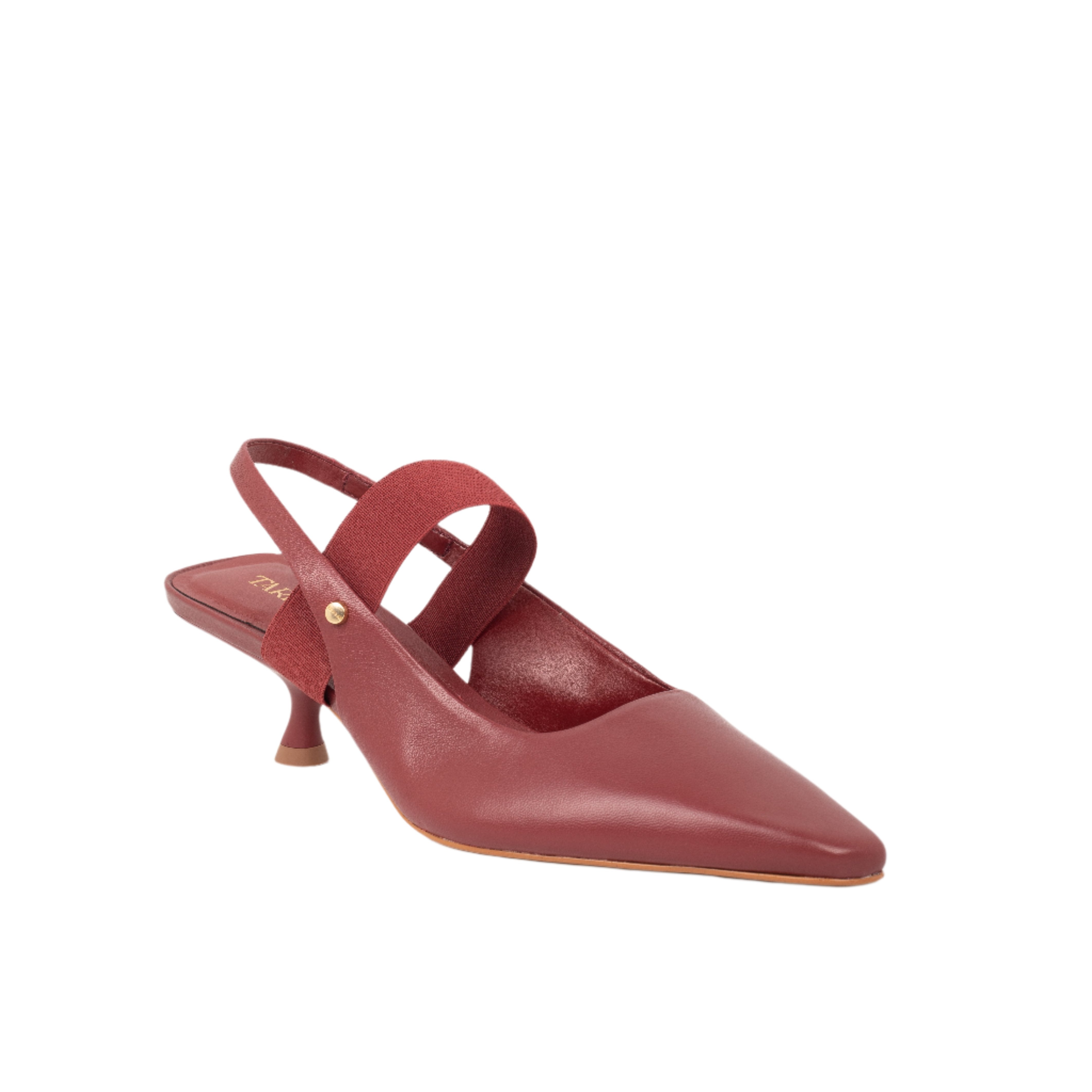 Astrid Sling-Back Pumps - Burgundy Heels TARBAY