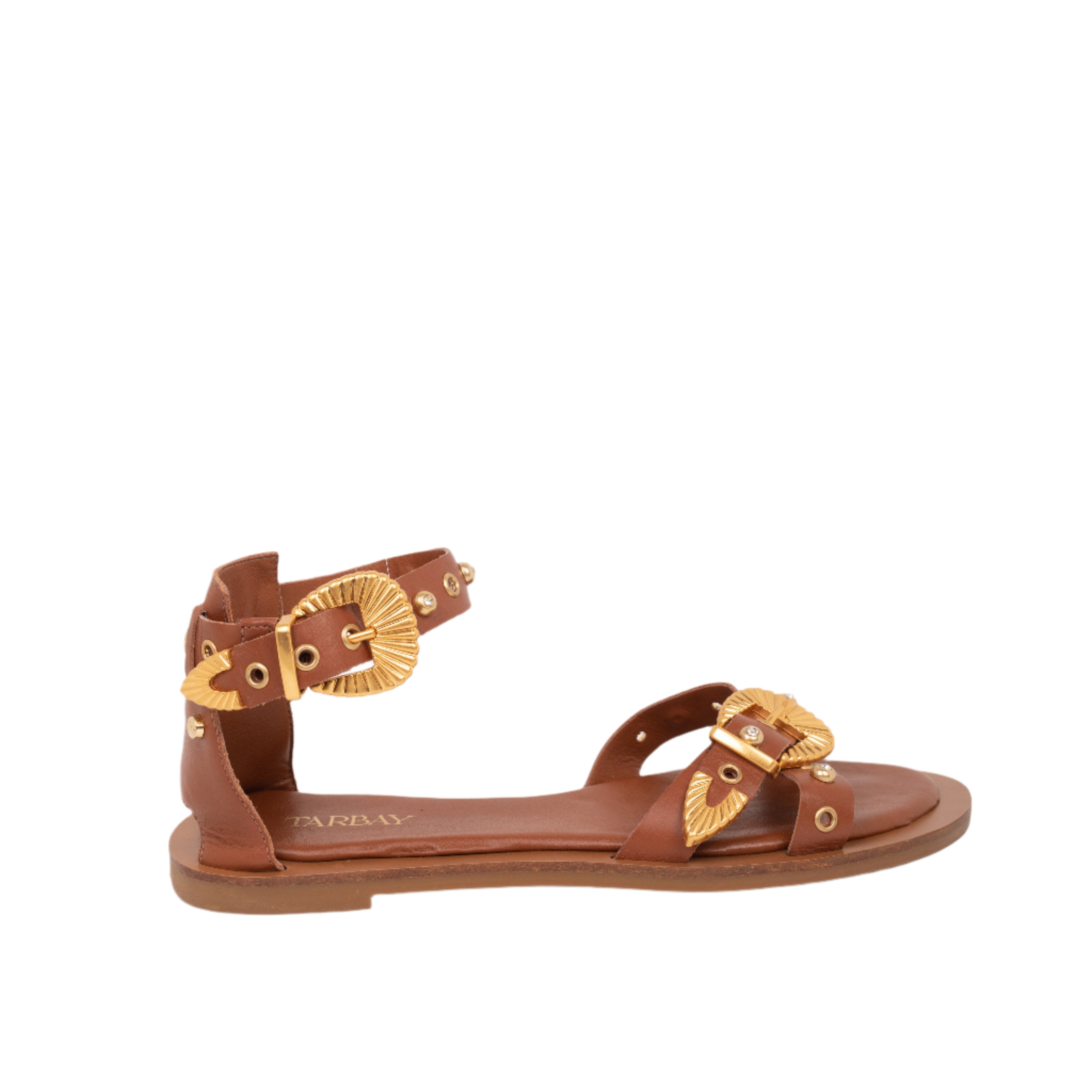 Selma Flat Sandals - Tan Maiara TARBAY   