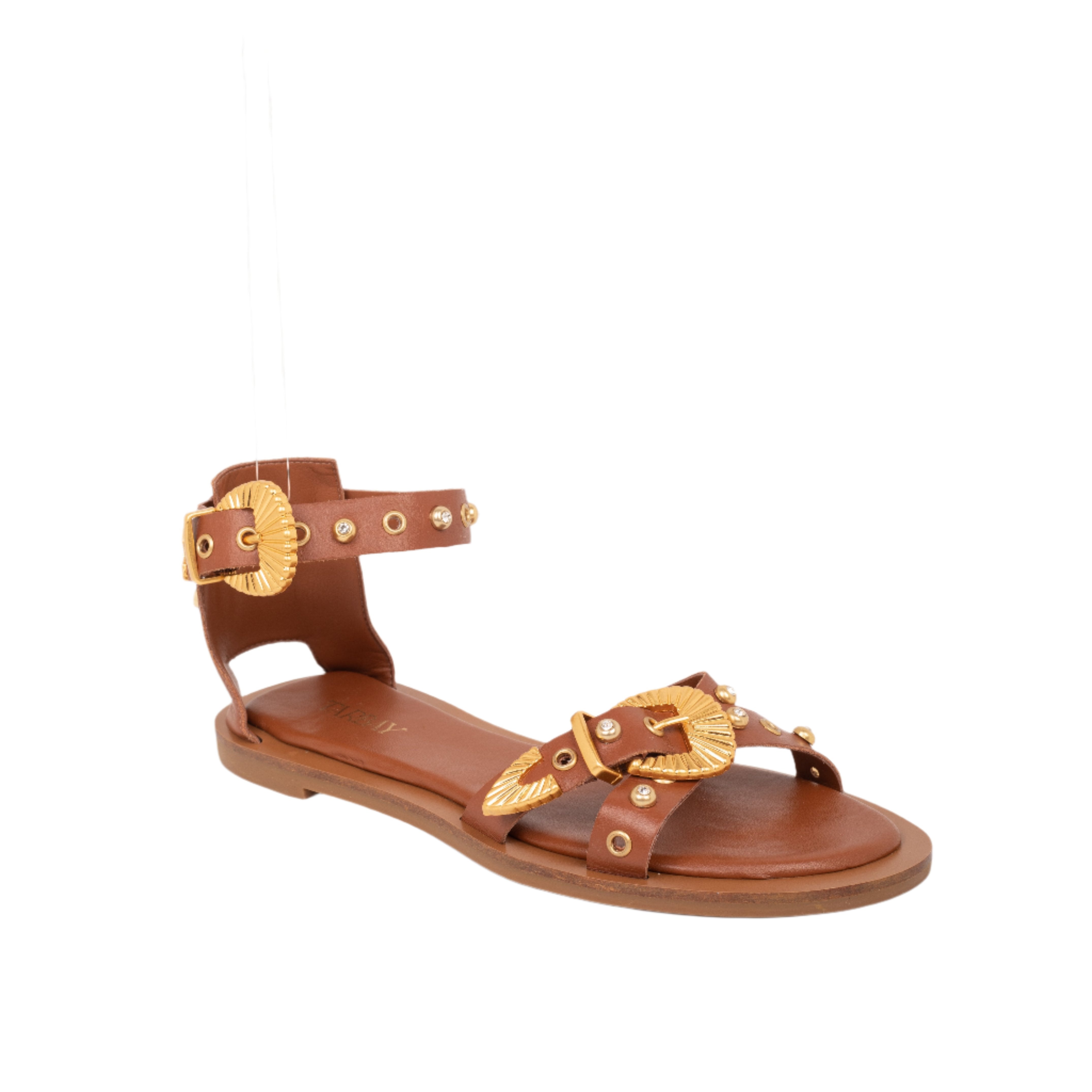 Selma Flat Sandals - Tan Sandals TARBAY