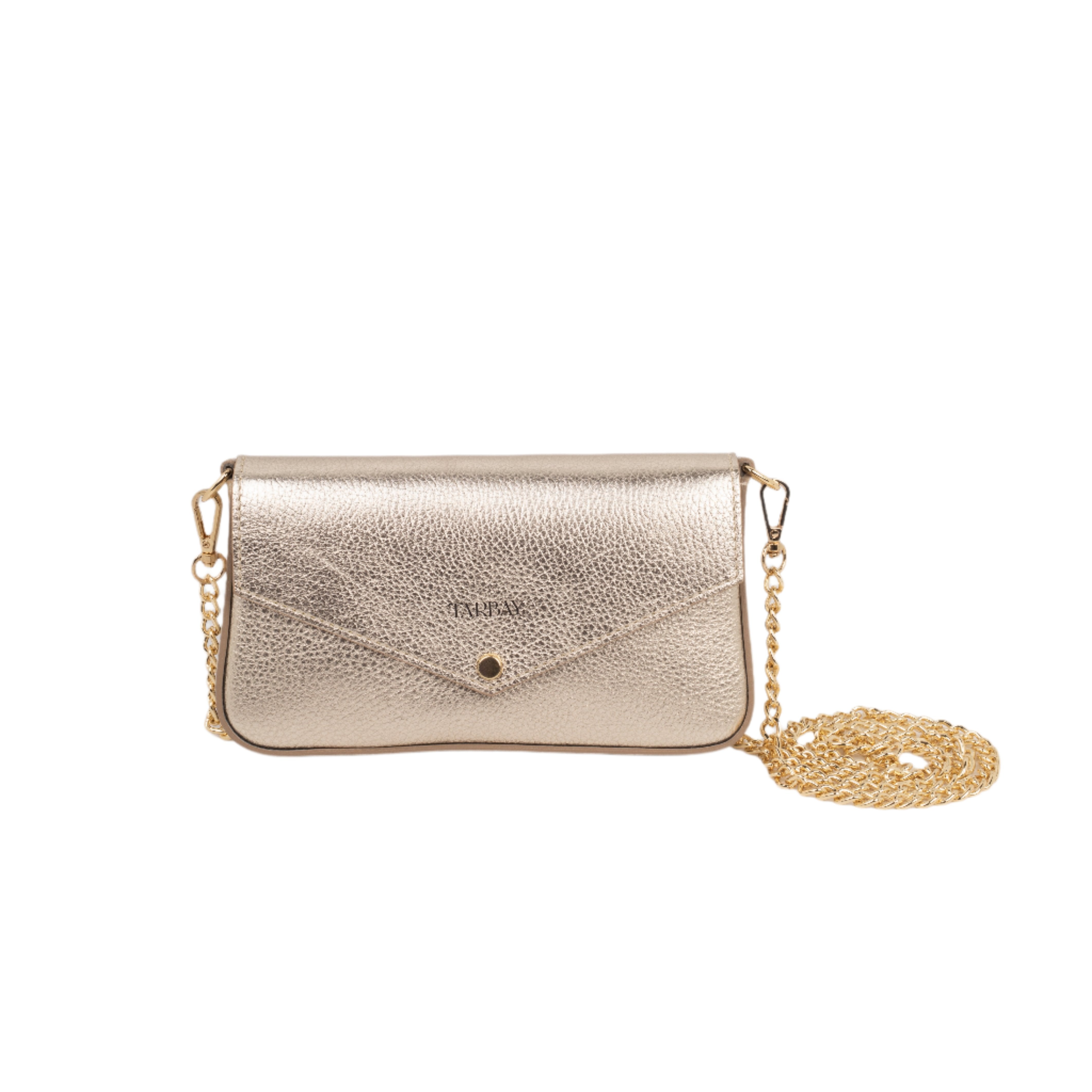 Nashira Clutch & Crossbody Bag - Light Gold Clutch & Crossbody Bags TARBAY