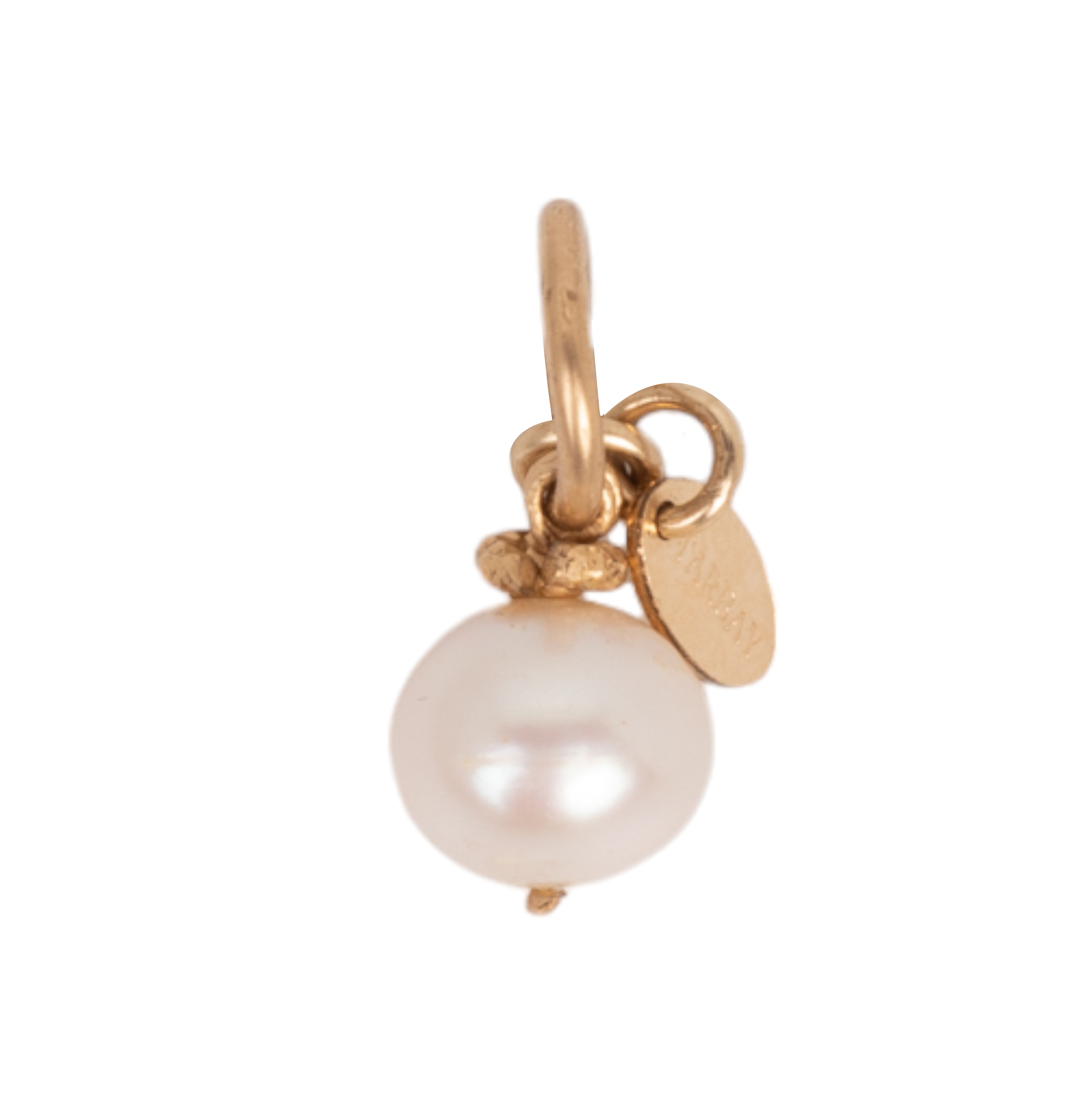 Perlas Charm #1 (10mm) - White Pearl & 14K Gold-Filled Charms TARBAY