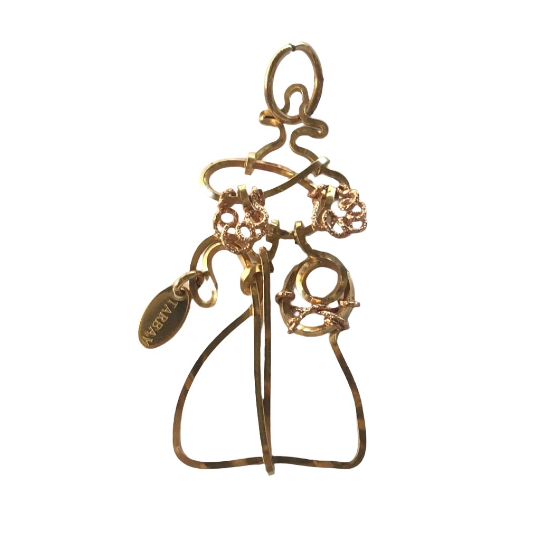 Divina Pastora (50mm) - Yellow Gold & Rose Gold Charms TARBAY   