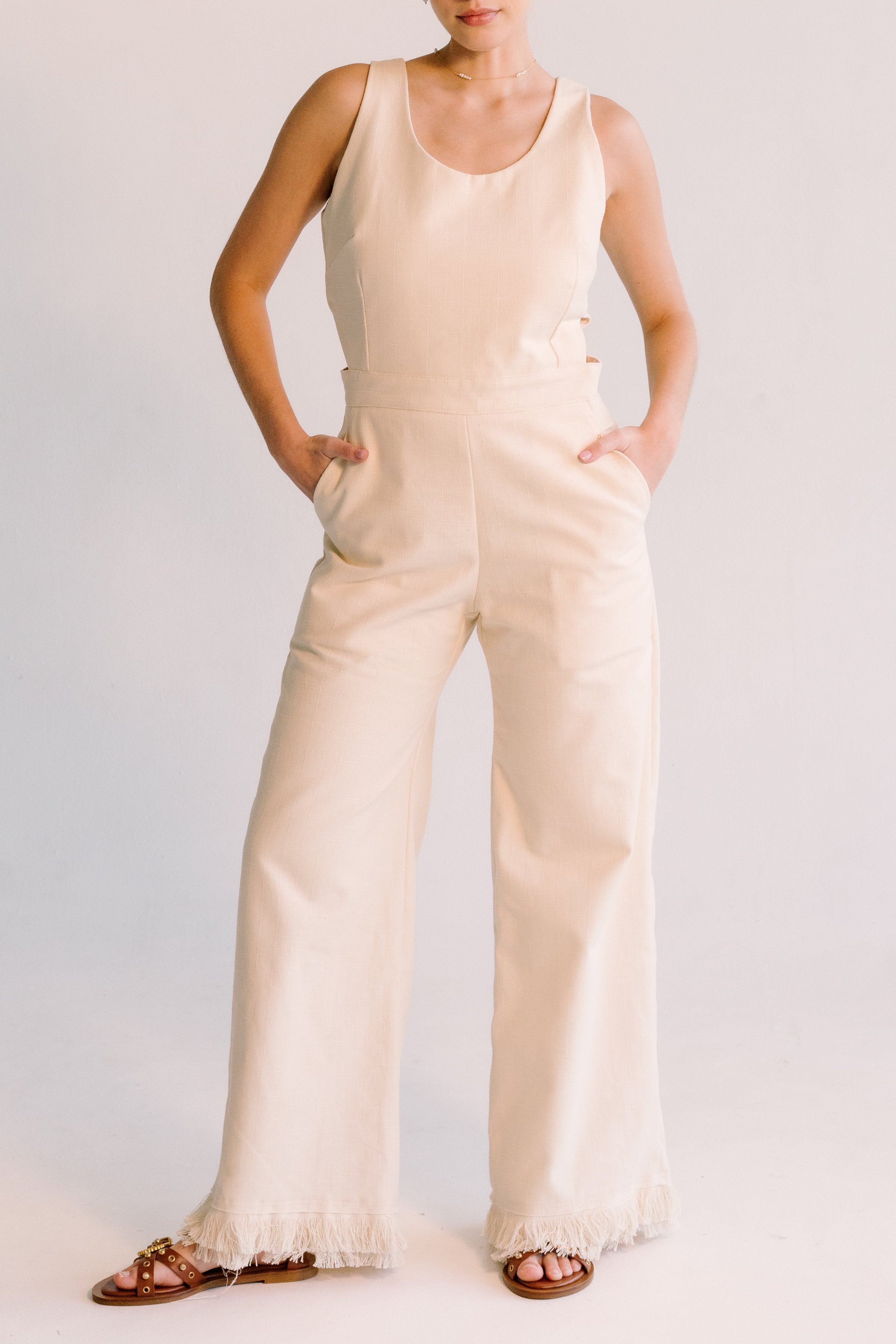 Sharon Jumpsuit - Buttercream Jumpsuits TARBAY