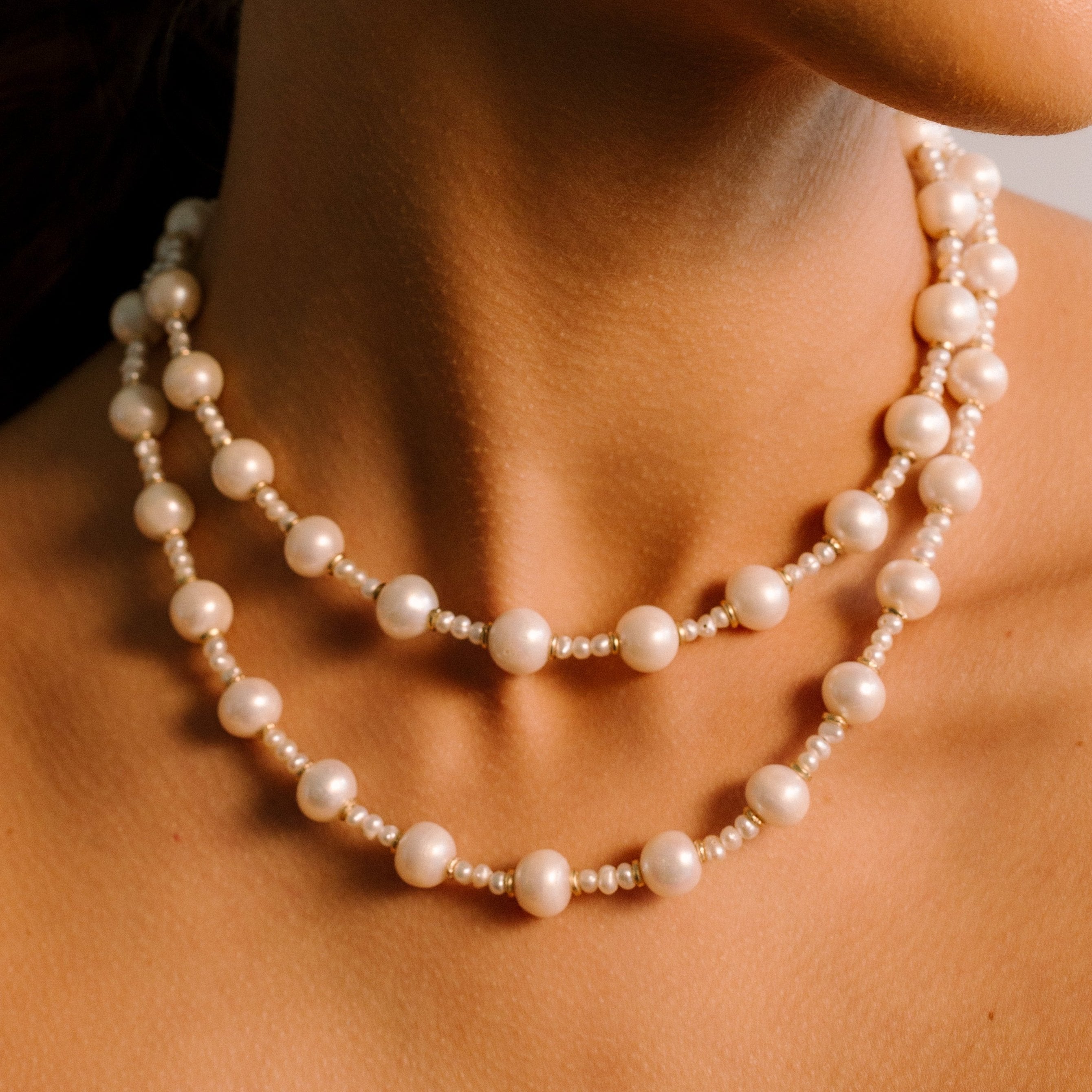 Cubagua Necklace #2 (85cm) - White Pearl Necklaces TARBAY