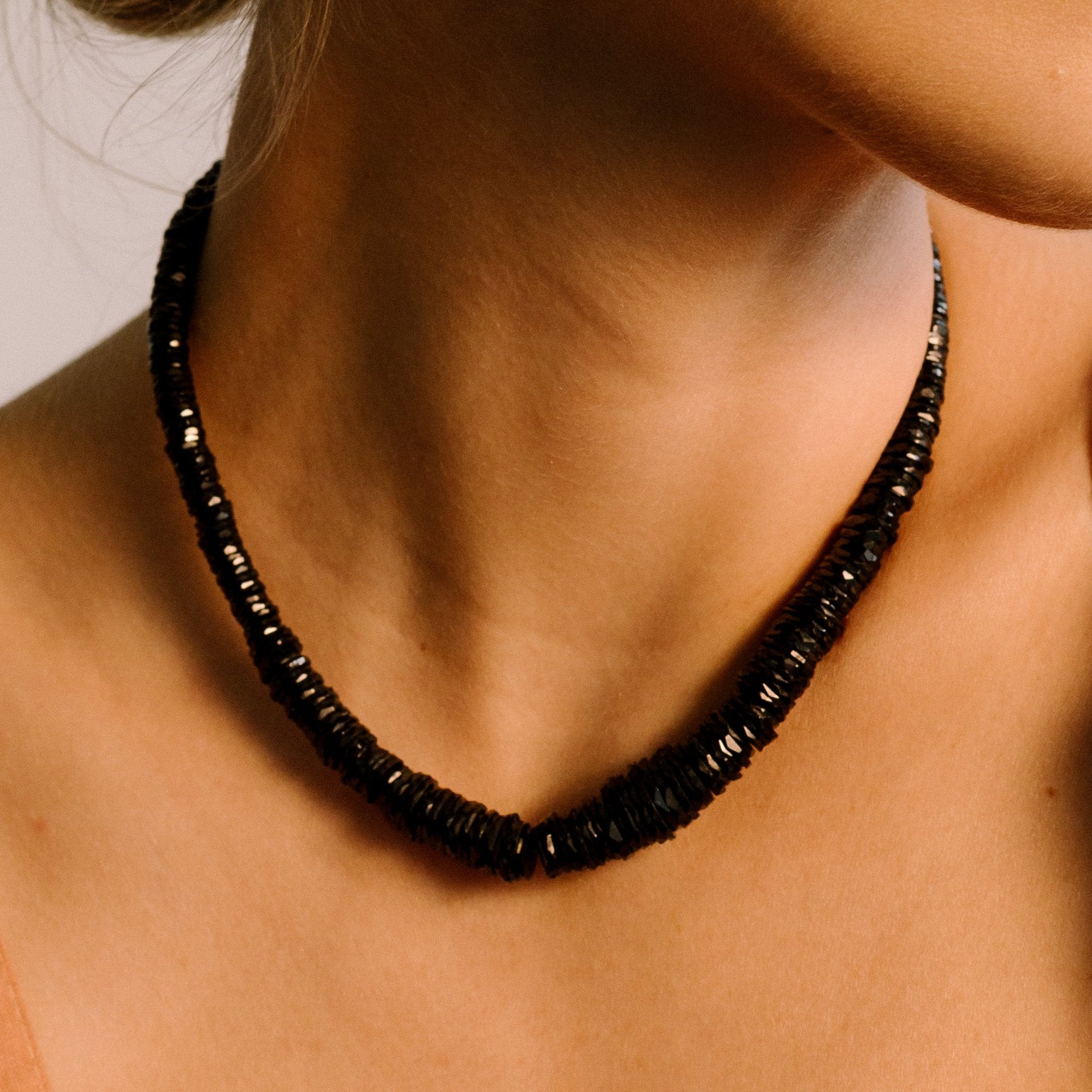 Aruma Necklace #1 - Black Spinel Necklaces TARBAY