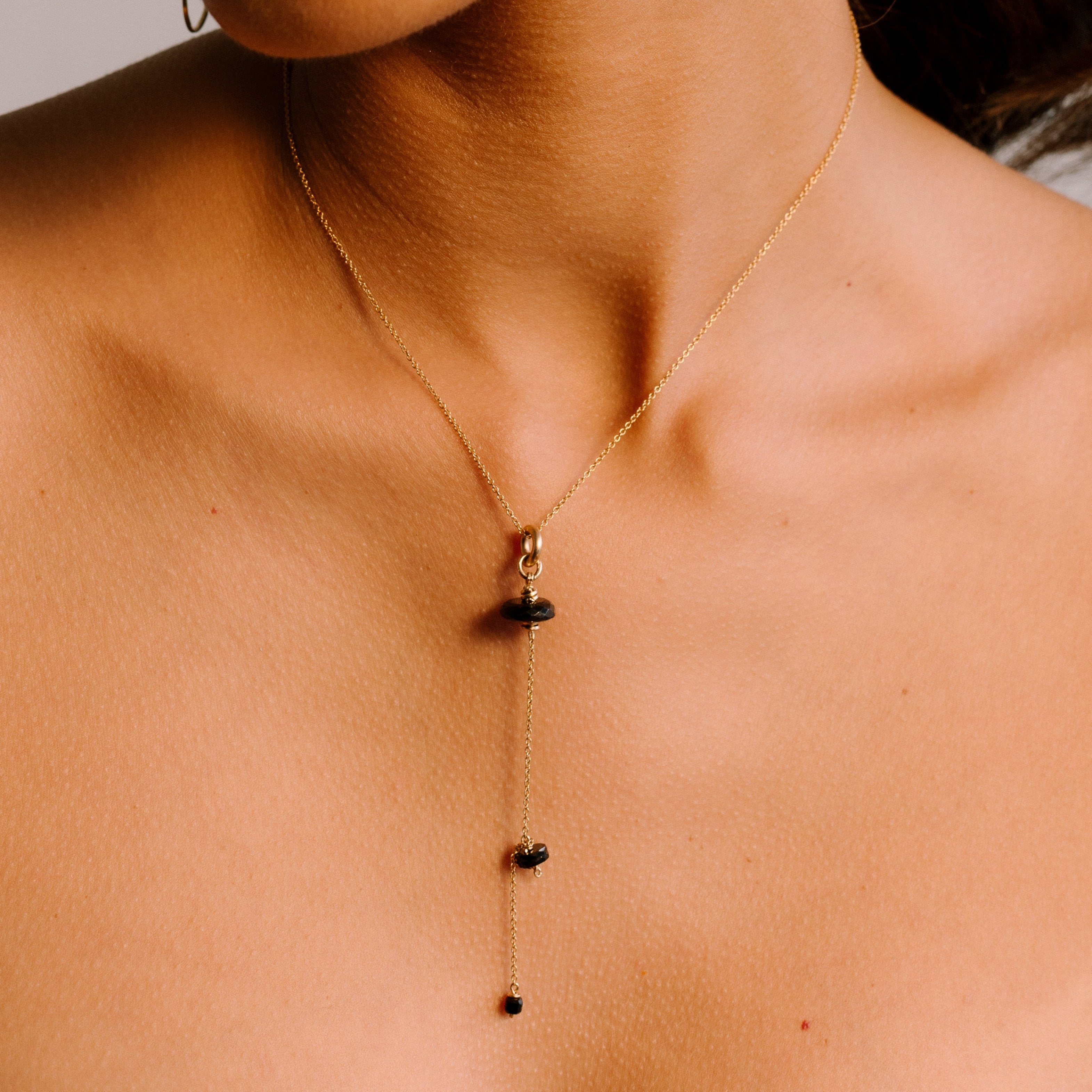 Antara Necklace #1 - Black Spinel Necklaces TARBAY