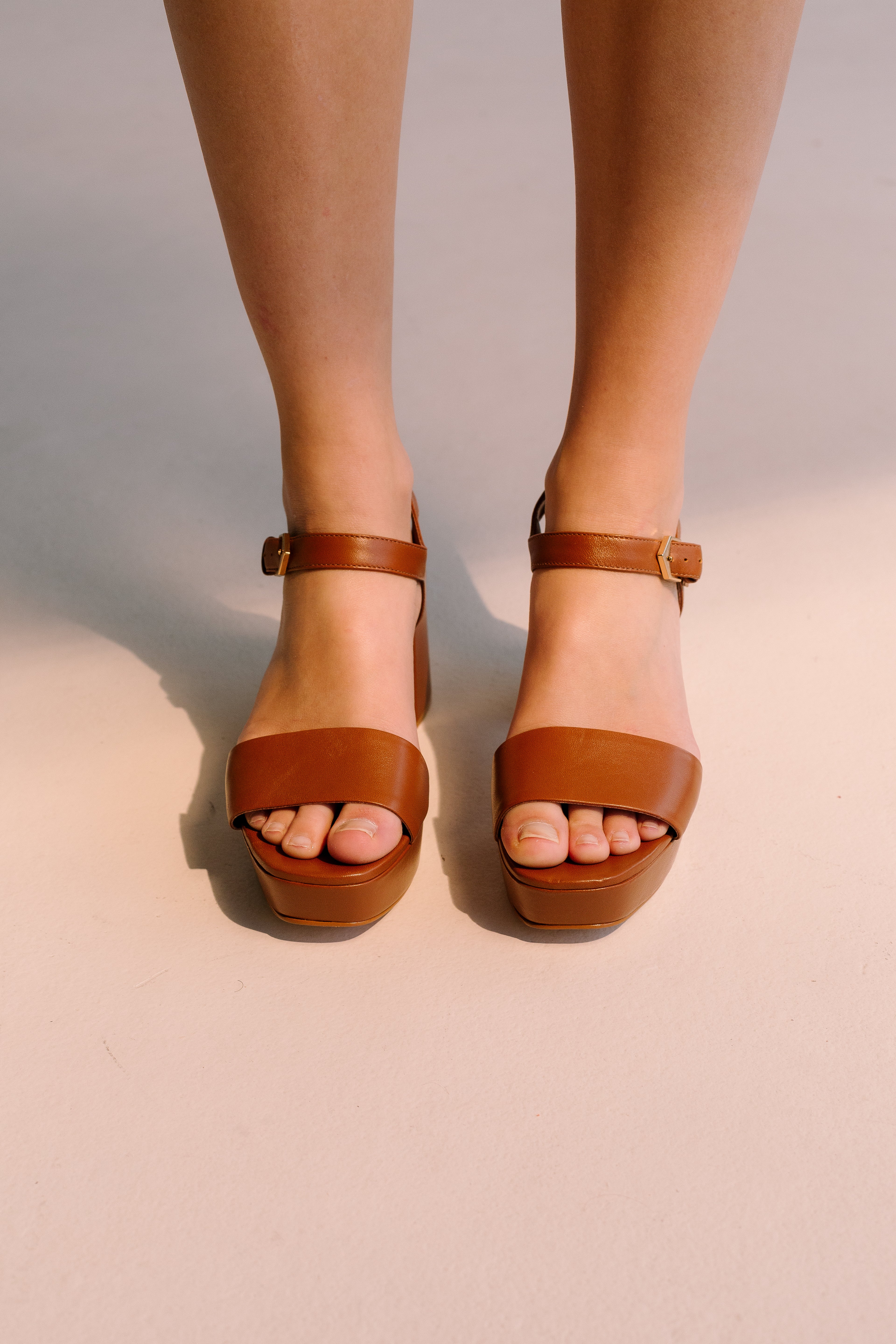 Renata Heel Sandals - Tan Maiara TARBAY   