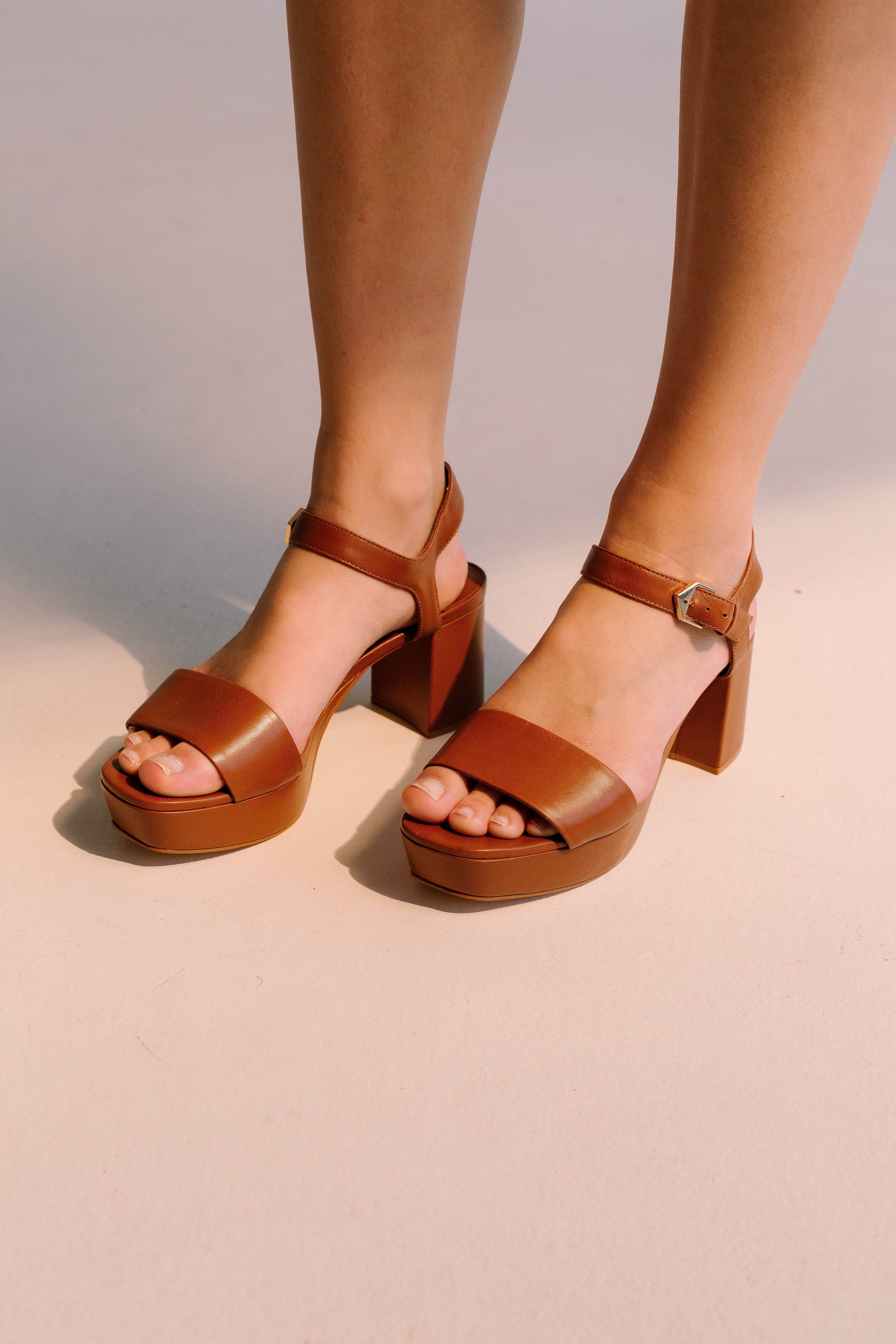 Renata Heel Sandals - Tan Maiara TARBAY   