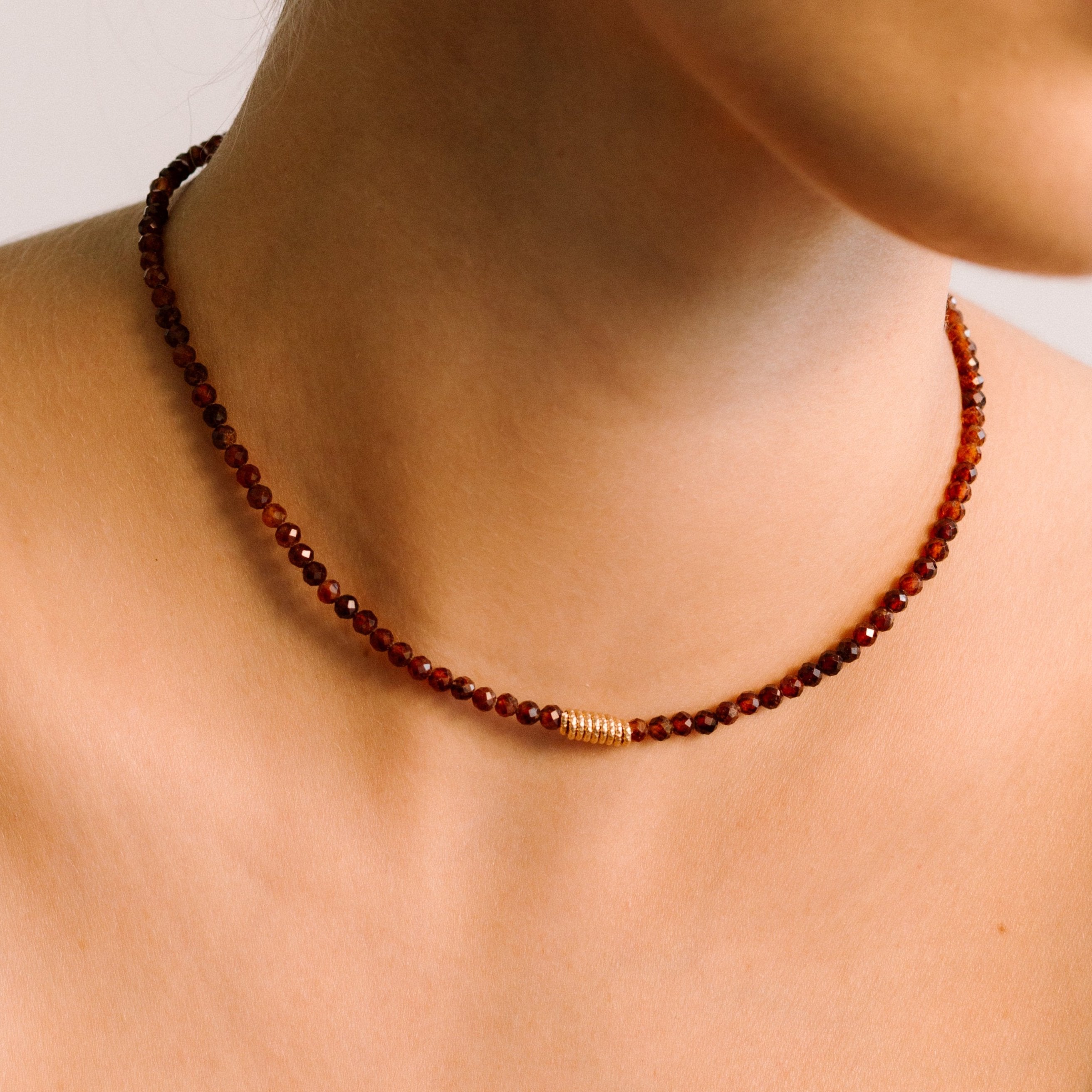 Diana Necklace #1 - Garnet Necklaces TARBAY