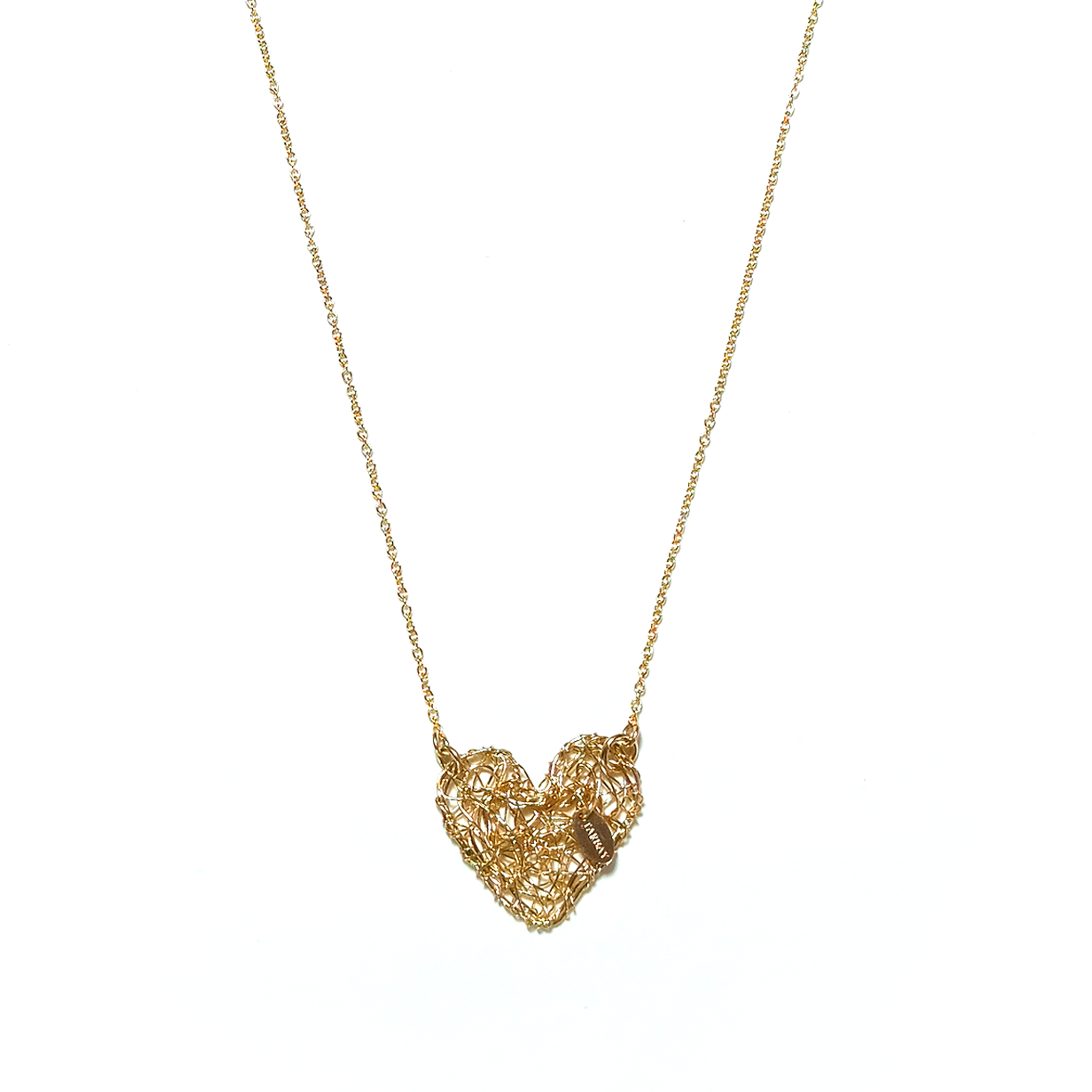 Aura Heart Necklace - Yellow Gold Necklaces TARBAY   