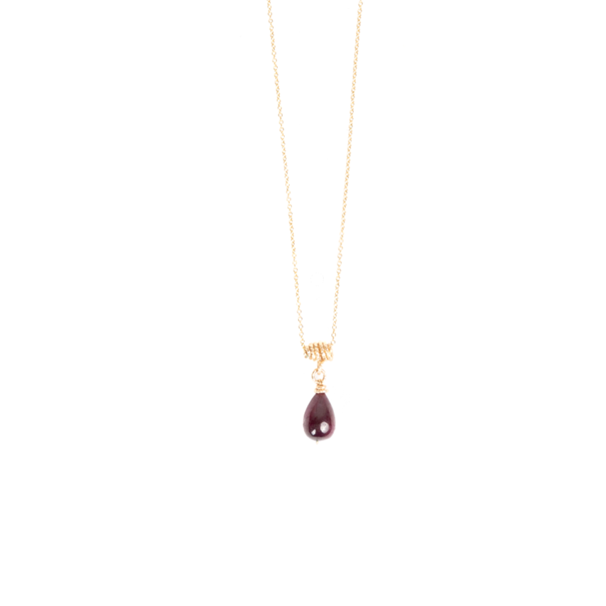 Pergamino Necklace (10mm) - Ruby Necklaces TARBAY   
