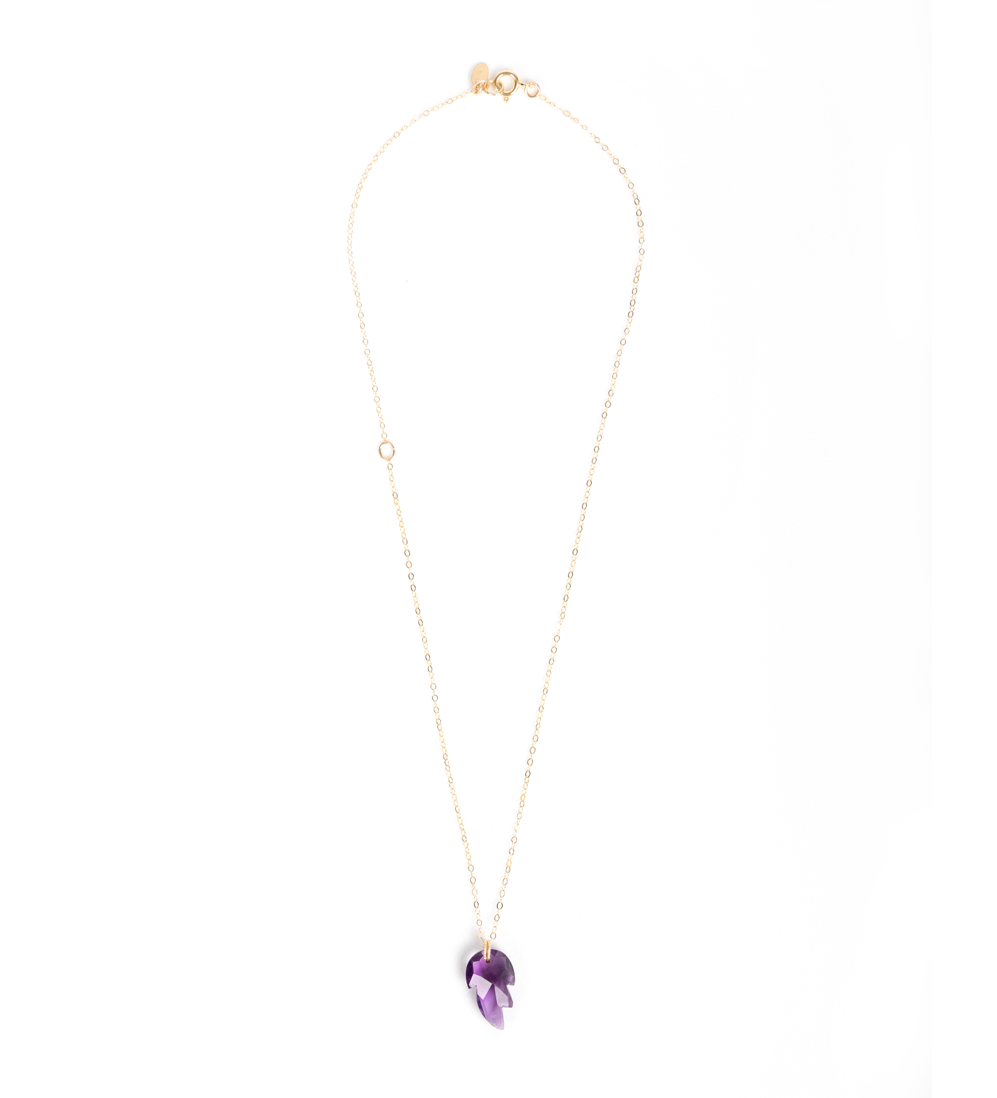 Solitaire Necklace - Amethyst Necklaces TARBAY   