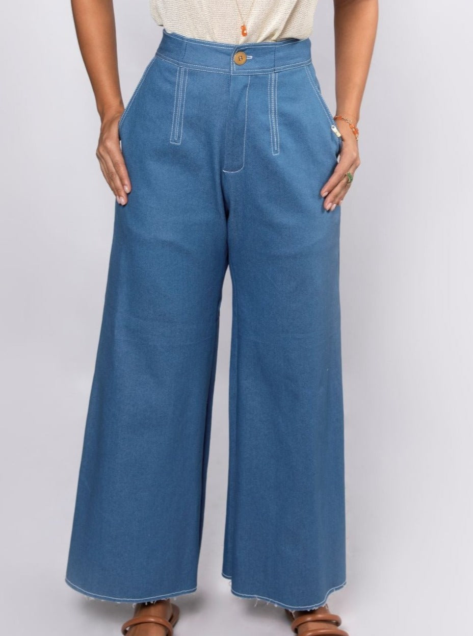 Keren Pants - Light Blue Pants TARBAY   